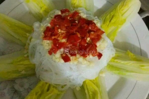 蒜蓉粉丝娃娃菜的做法图解9