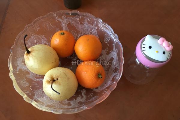 原味梨橙汁的做法图解1