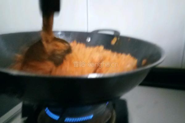 甜味南瓜炒糯米饭的做法图解6
