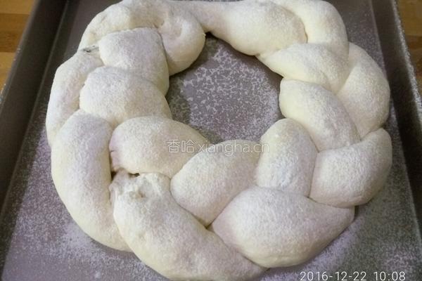 圣诞花环面包（酸奶波兰种）的做法图解18