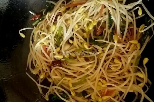 炒豆芽的做法图解7