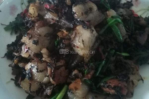 梅菜炒肉的做法图解4