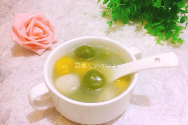 彩色汤圆的做法图解16