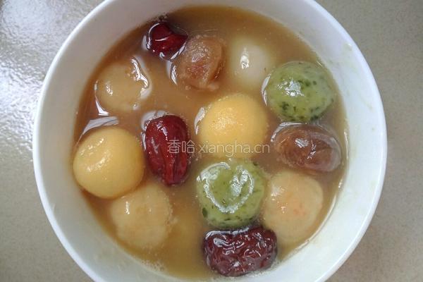 多彩汤圆的做法图解7