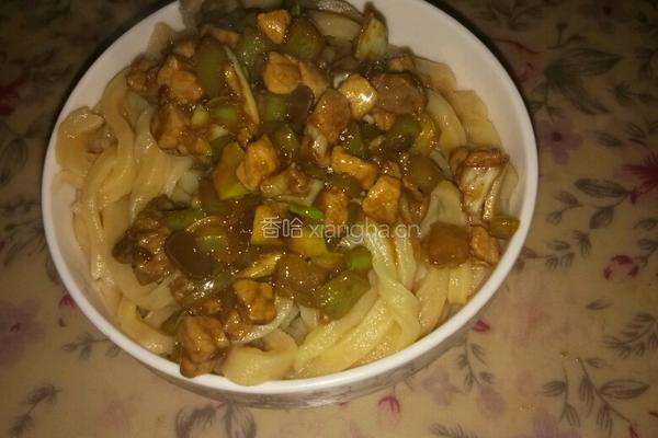 蔬菜炸酱面的做法图解12