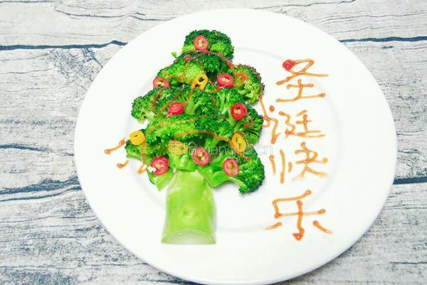 西兰花圣诞树的做法图解12