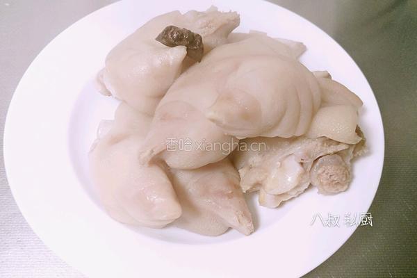 一锅两菜 八叔香辣烤猪蹄 和水晶皮炖的做法图解8
