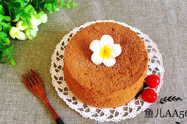 6寸可可戚风蛋糕的做法图解13