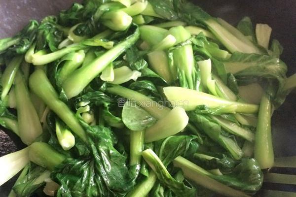 猪油炒青菜的做法图解4
