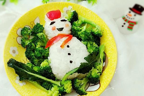 雪人饭团的做法图解9