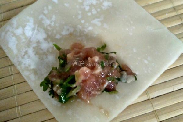 香菜猪肉馄饨的做法图解7