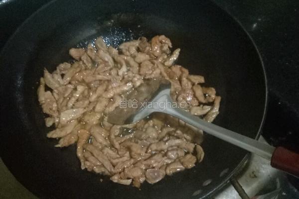 莴笋炒肉的做法图解4