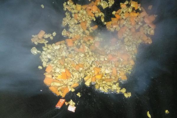 三色鸡蛋炒饭的做法图解6