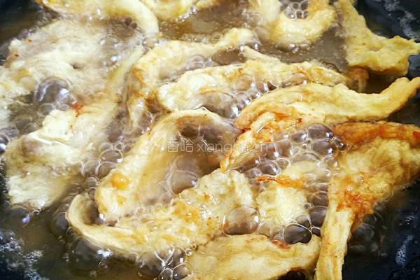 酥炸平菇的做法图解9