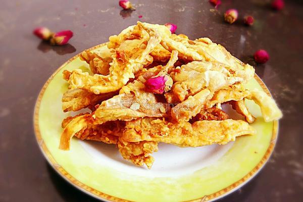 酥炸平菇的做法图解12