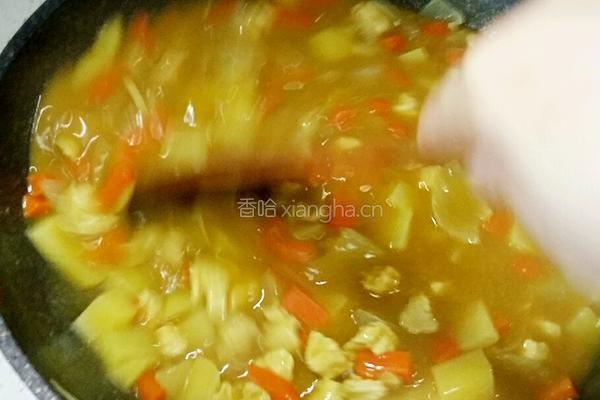 咖喱鸡肉饭的做法图解7