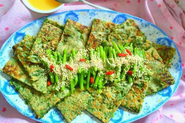 桐蒿煎蛋饼的做法图解9
