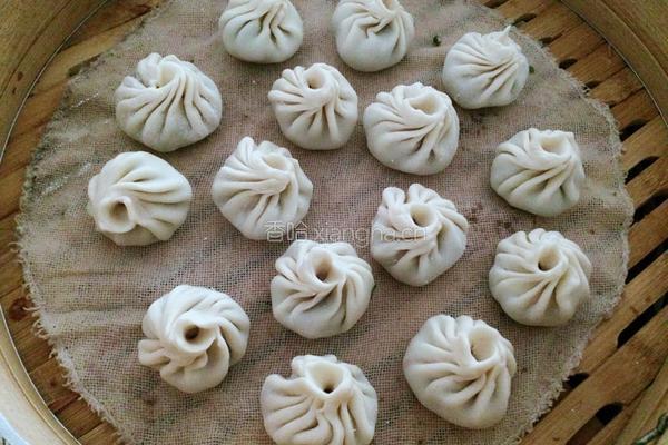 荠菜鲜肉小笼包的做法图解8