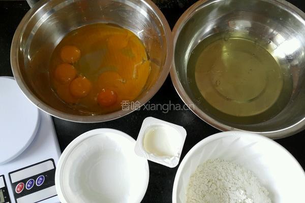 无糖酸奶戚风蛋糕的做法图解1