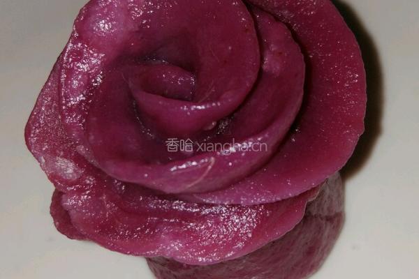 紫薯花卷的做法图解5