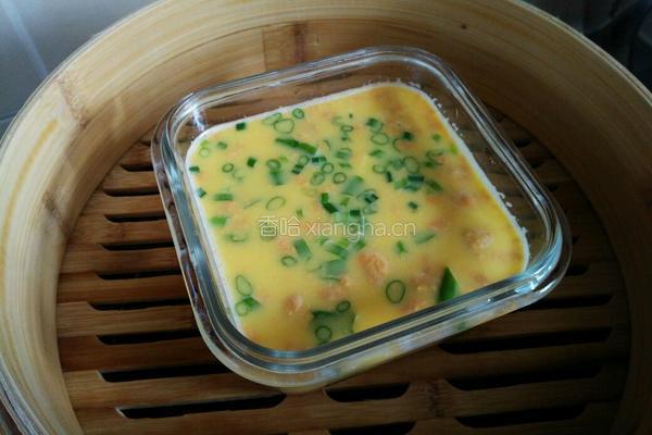 咸鸭蛋豆腐蒸蛋羹的做法图解14