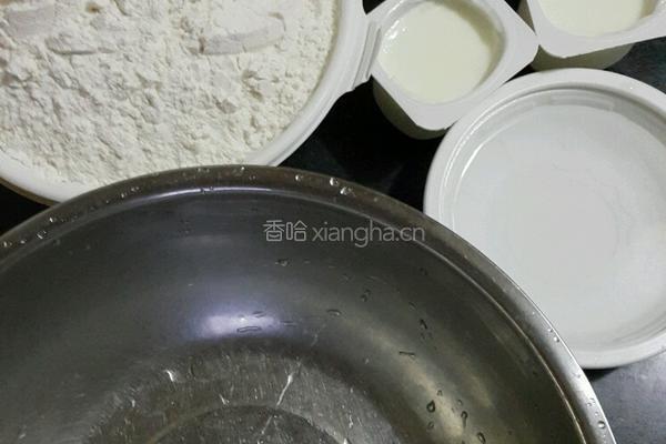 无糖酸奶发面饼的做法图解1