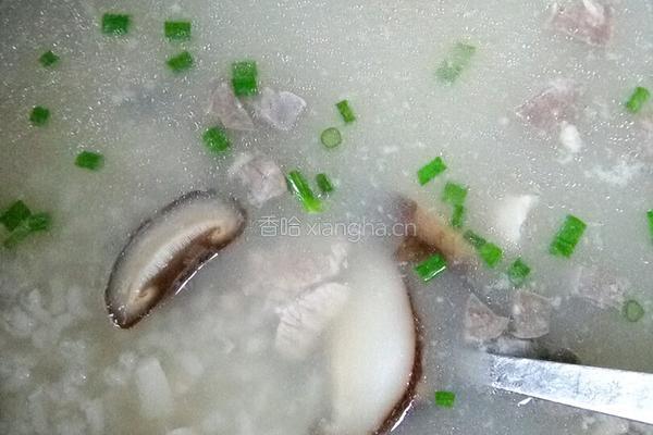 香菇瑶柱好事粥的做法图解4