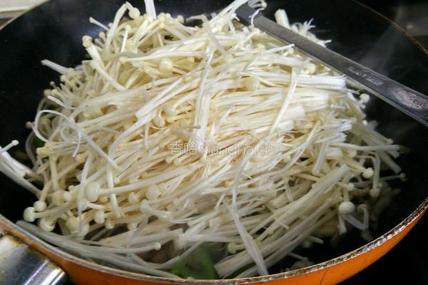 金针菇炒肉丝的做法图解11