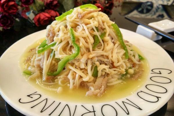 金针菇炒肉丝的做法图解13