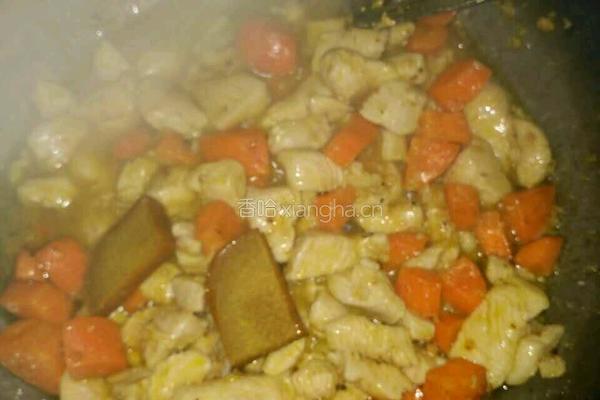 咖喱鸡肉饭的做法图解6