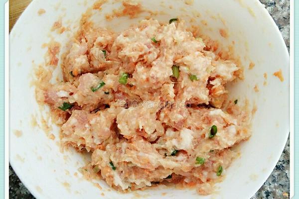 胡萝卜肉馅水饺的做法图解6