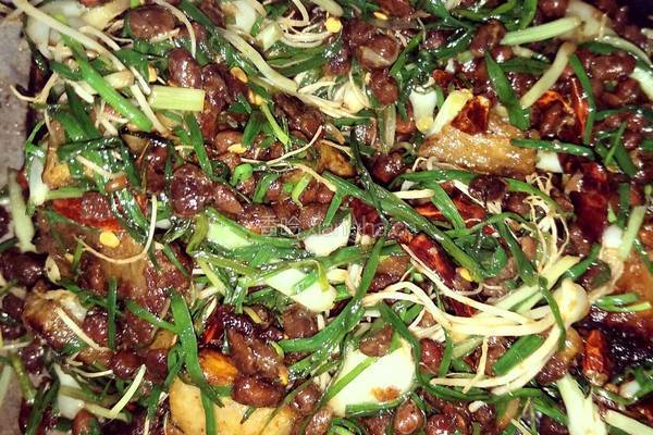 香辣野葱豆豉