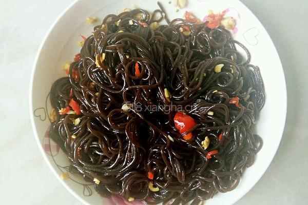 凉拌蕨根粉的做法图解7