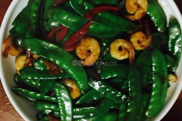荷兰豆炒虾仁的做法图解3