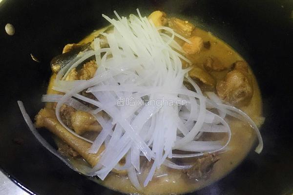鸡肉炖粉条的做法图解10