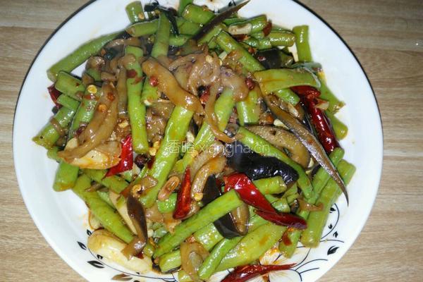 豆角茄子的做法图解7