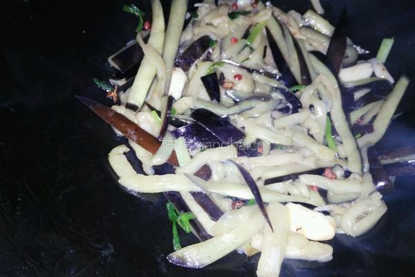豆角茄子的做法图解4
