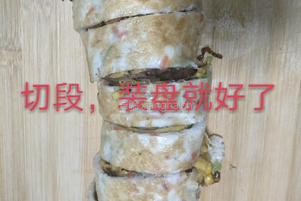培根香肠鸡蛋卷的做法图解17