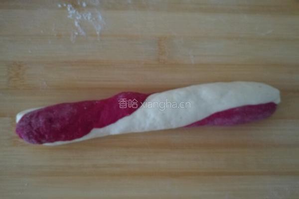 菠萝馅双色蒸包的做法图解4