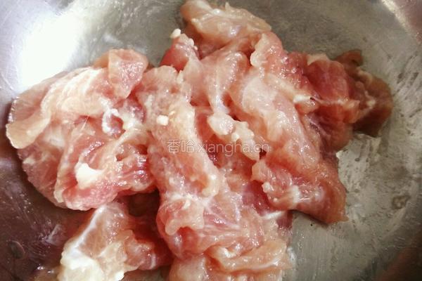 三色炒肉片的做法图解2