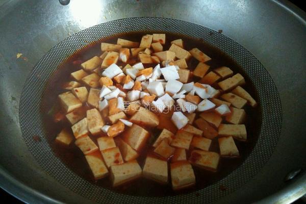 咸鸭蛋虾皮豆腐的做法图解10