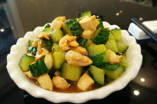 黄瓜炒鸡丁的做法图解9