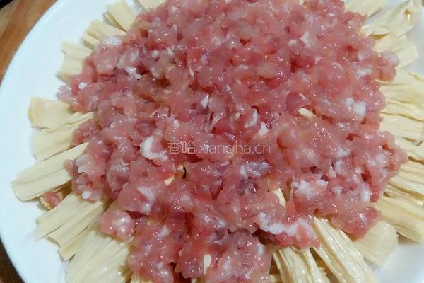 腐竹肉末蒸粉丝的做法图解9