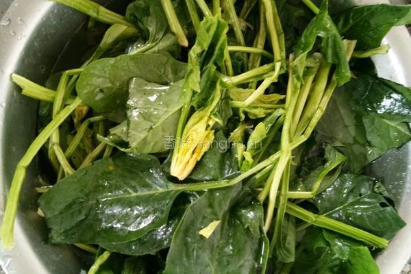 菠菜拌粉丝的做法图解1