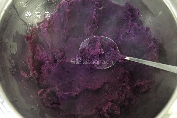 紫薯饼的做法图解3