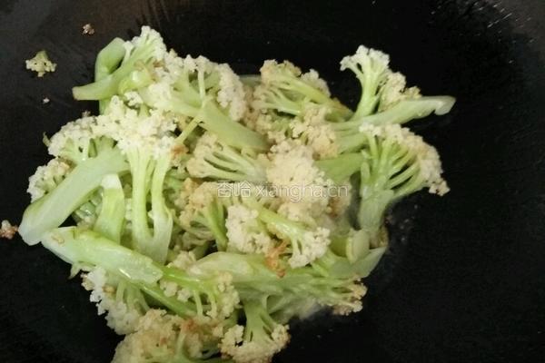 干炒花菜的做法图解3