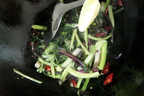 炝炒紫菜苔的做法图解7