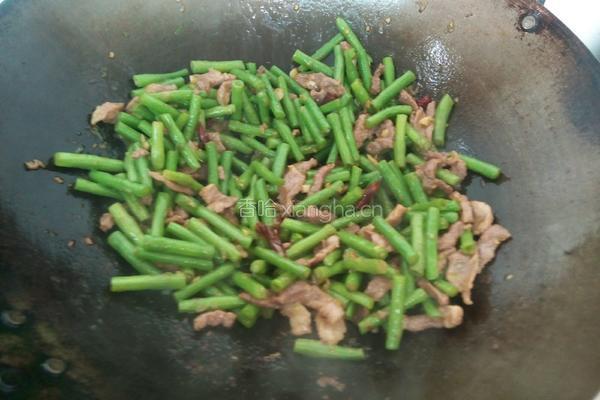 肉炒豇豆的做法图解8