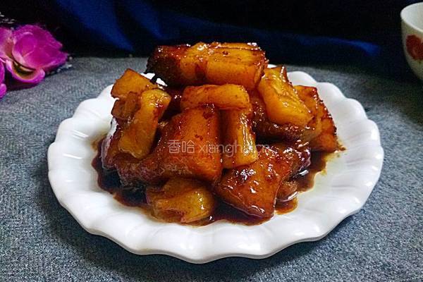 菠萝红烧肉的做法图解13