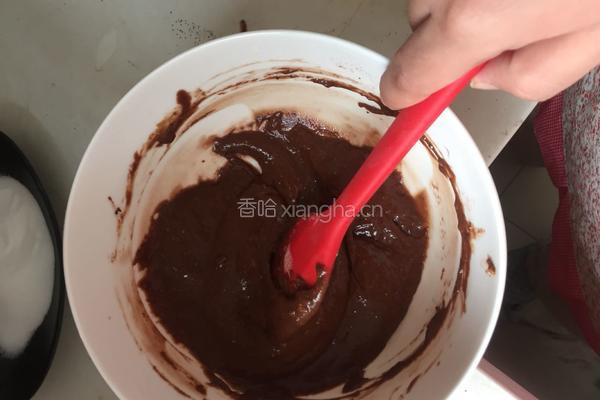 巧克力戚风蛋糕8寸的做法图解6